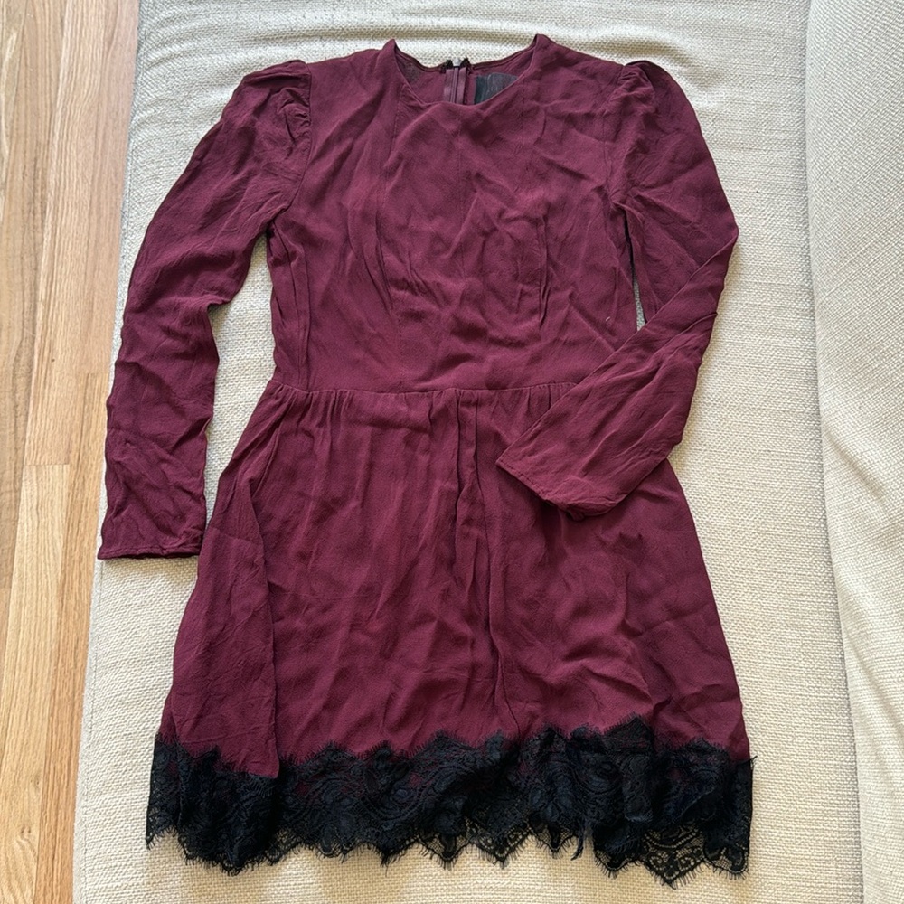 Reformation burgundy dress